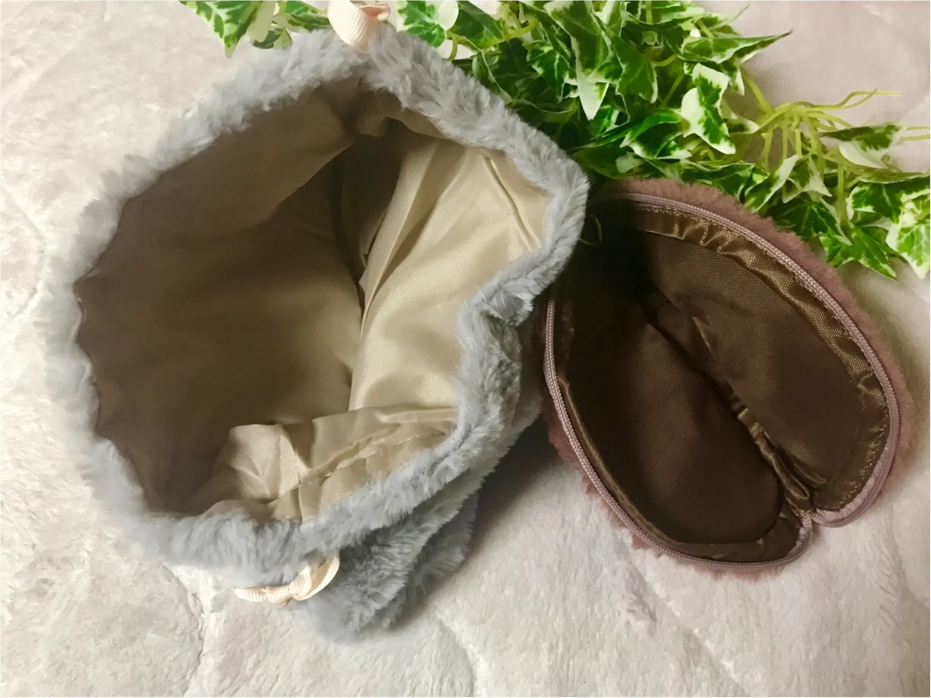 【ダイソー】100均ヒット商品★冬までにGETして!ふわもこ《ファー巾着》が大人可愛い♡_4