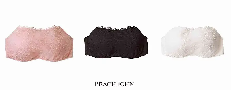 『ピーチ・ジョン』谷間見せないレーシィストラップレスの画像