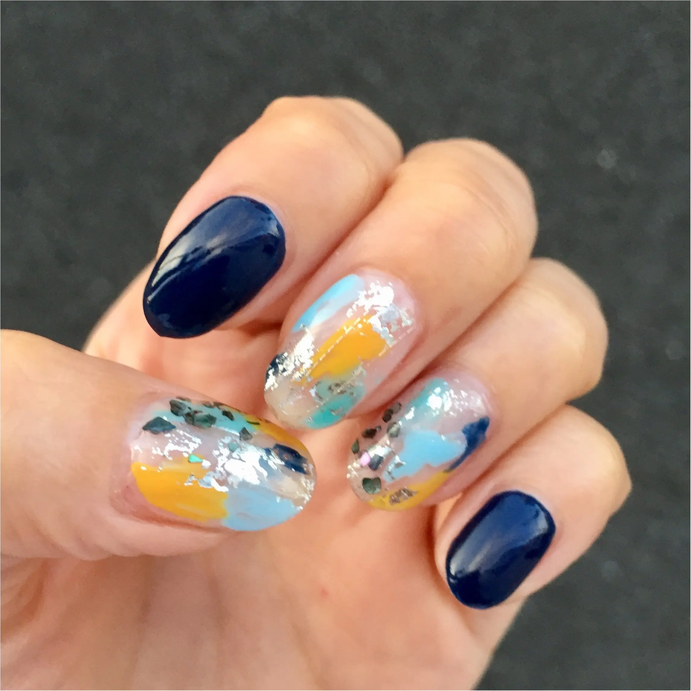 【ネイル】涼しげニュアンスネイル_1