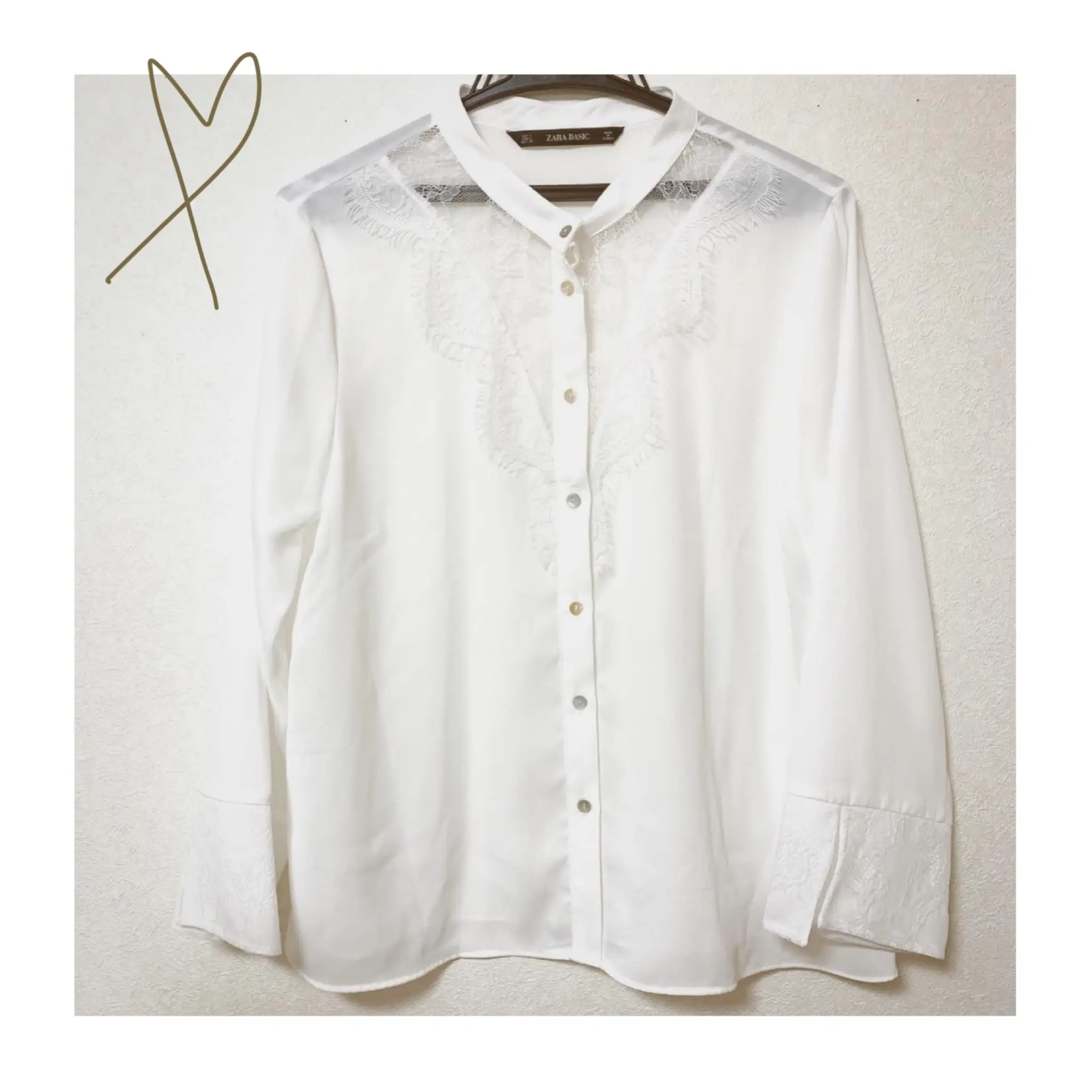 《ザラジョ必見❤️》繊細なレースが高見え!【ZARA】の白トップスが可愛い☻_1