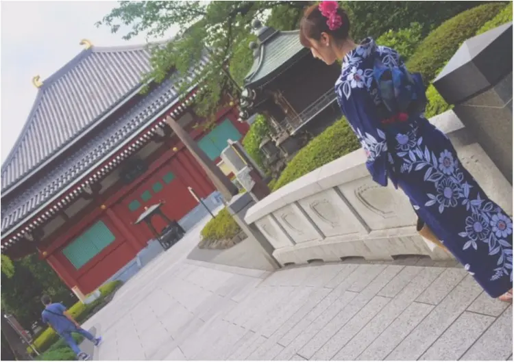 【✳︎浅草で浴衣レンタル✳︎】浴衣を着て浅草を満喫…♥︎♥︎ 着付けとヘアセットも♥︎ _8