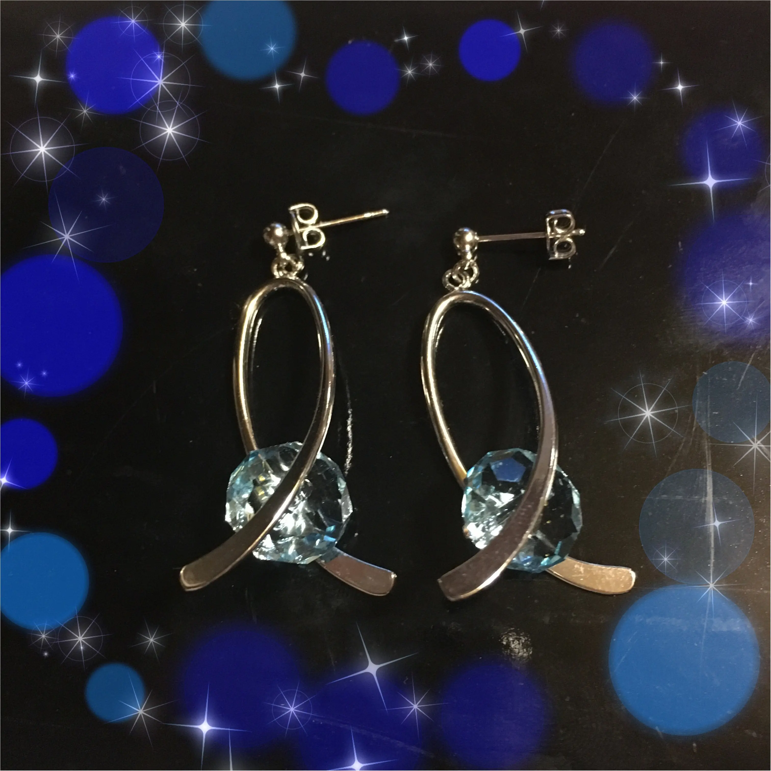 【ハンドメイドピアス】天然石✖️スワロフスキー_2