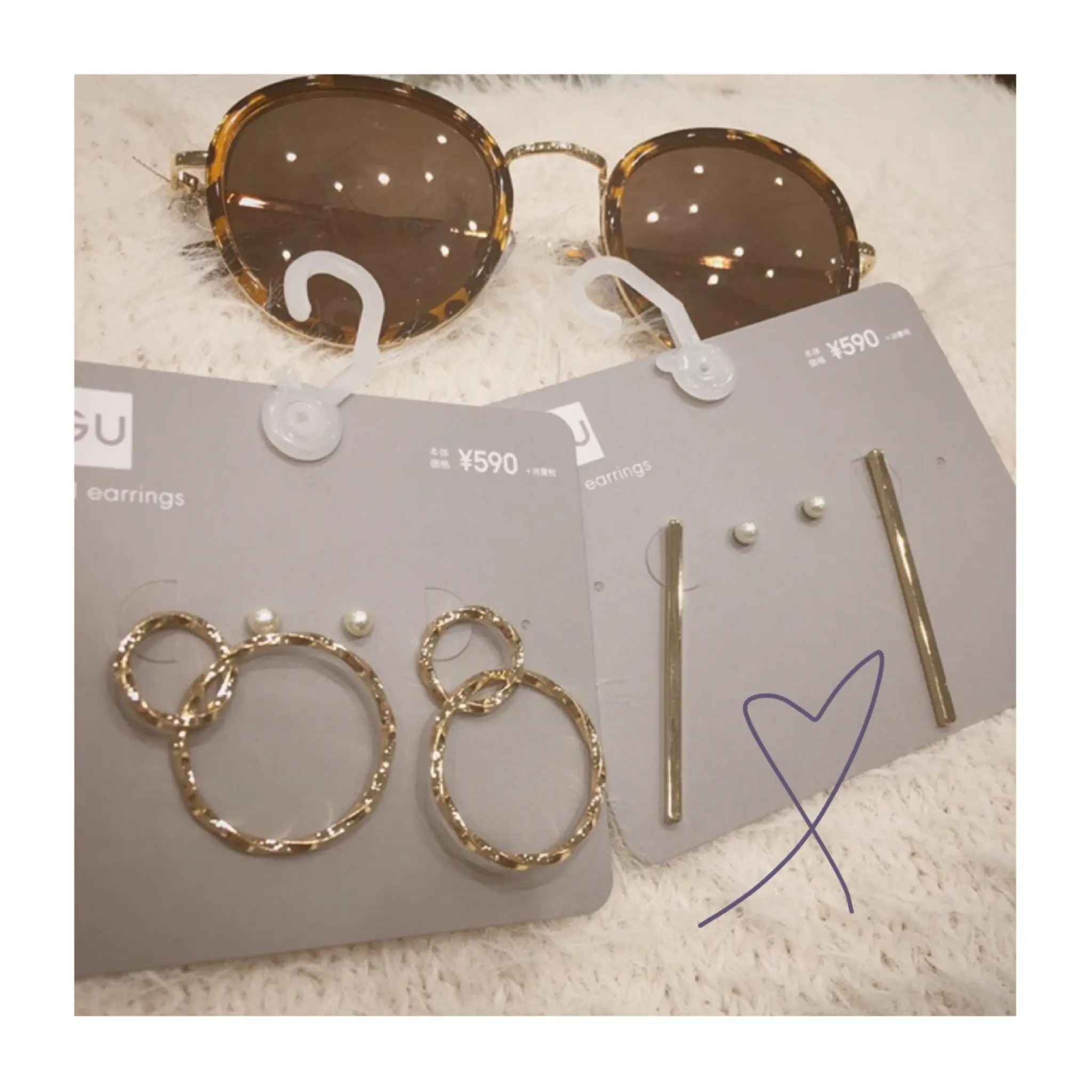思わずまとめ買いしたくなる!《¥590のプチプラアクセ❤️》【GU(ジーユー)】のピアスが高見えで使える✌︎❤︎_2