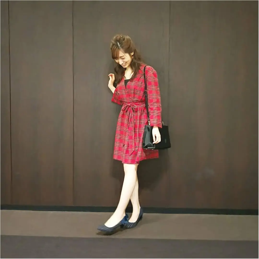 ZARAで見つけた「高見え秋物コート + チェック柄ワンピース=2点で¥13,980」_6