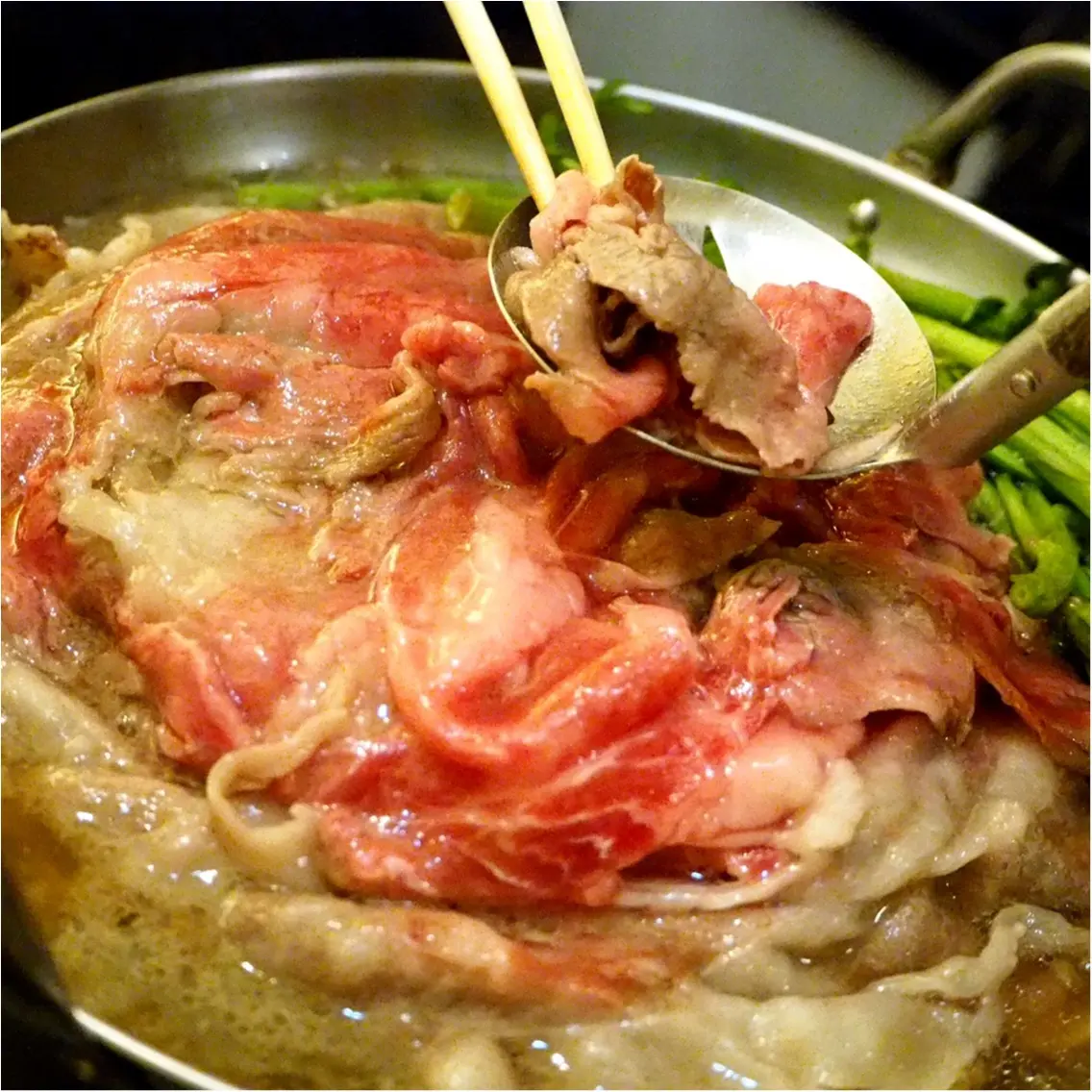 暑い夏こそ食べなきゃ♡塩すき鍋は特製の氷ダレをのせてさっぱりとした味わい_6