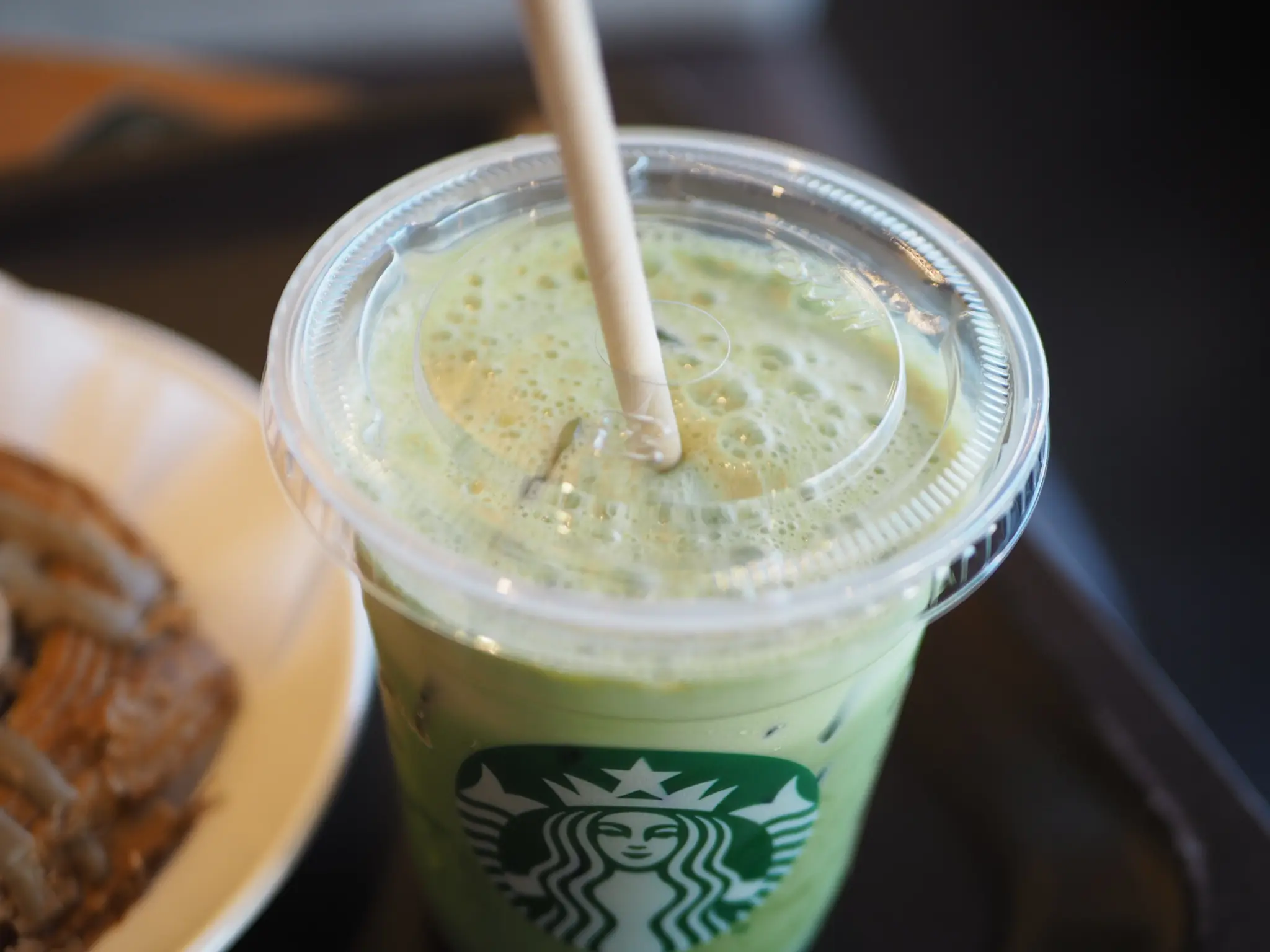 【スタバ新作】夏季限定!アイス抹茶 ティー ラテ×ほうじ茶デニッシュの組み合わせが完璧❃❃❃_2