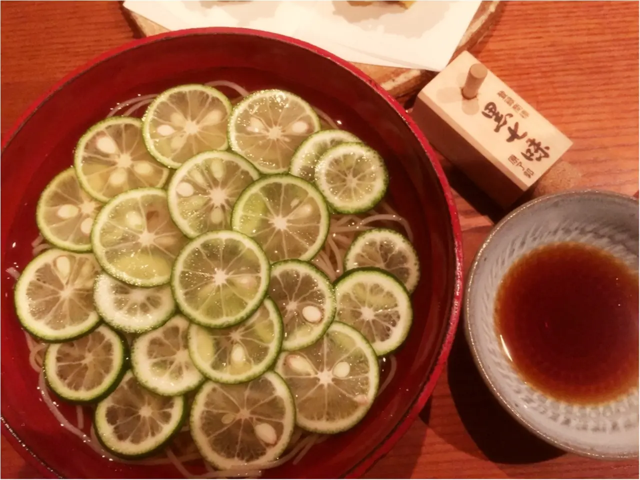 夏と言ったら!『土山人』で食べる!【夏季限定】冷やかけすだち蕎麦♡*_2