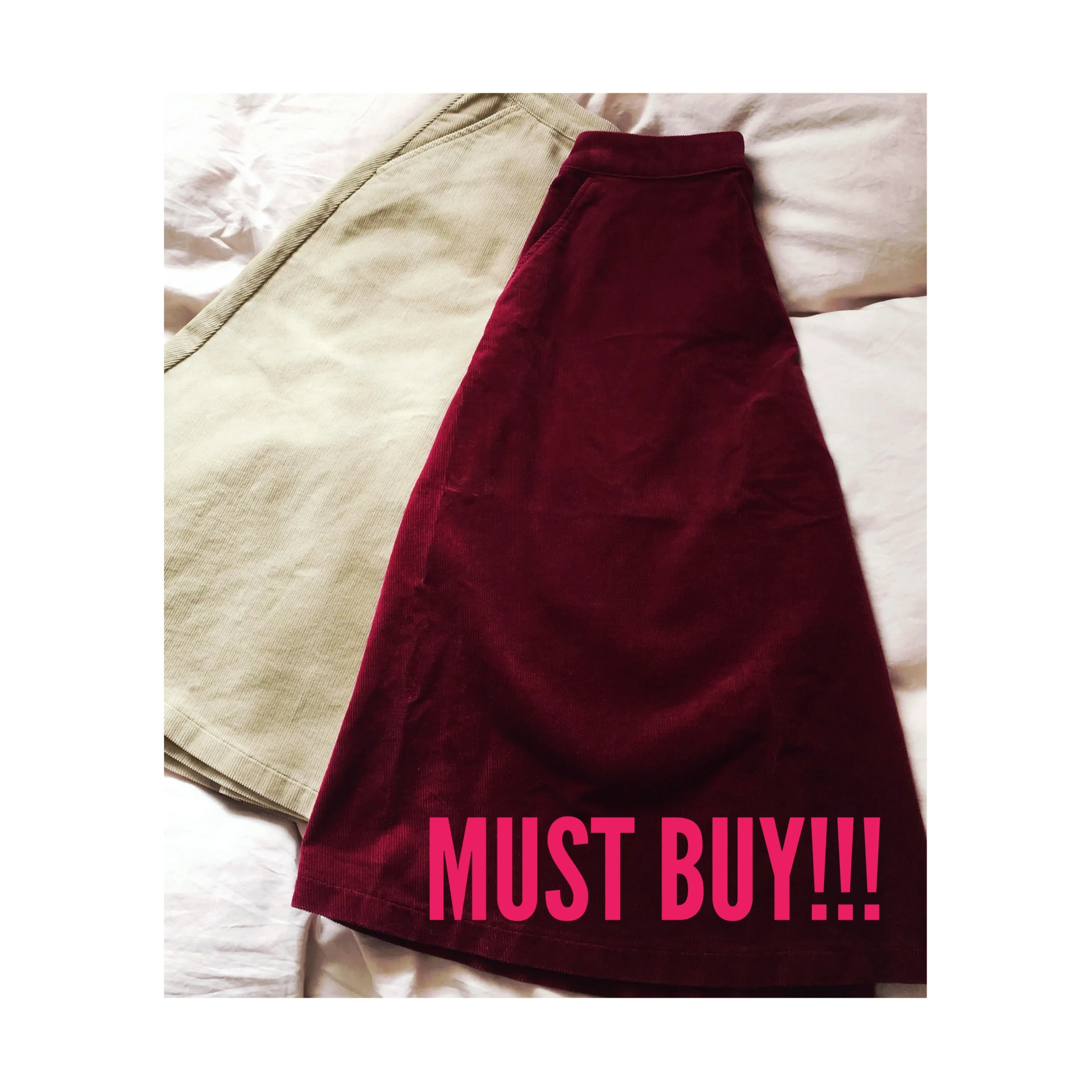 《12/21まで期間限定¥1,290+税★》思わずイロチ買い!【UNIQLO】のハイウエストコーデュロイフレアミディスカートを着回し4コーデと共にご紹介❤️_6
