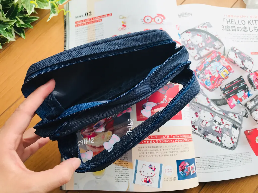 【MORE9月号】今月買うべき神付録!《SHIPS × Hello Kitty》クリア窓つきWジップポーチが可愛すぎ♡_2