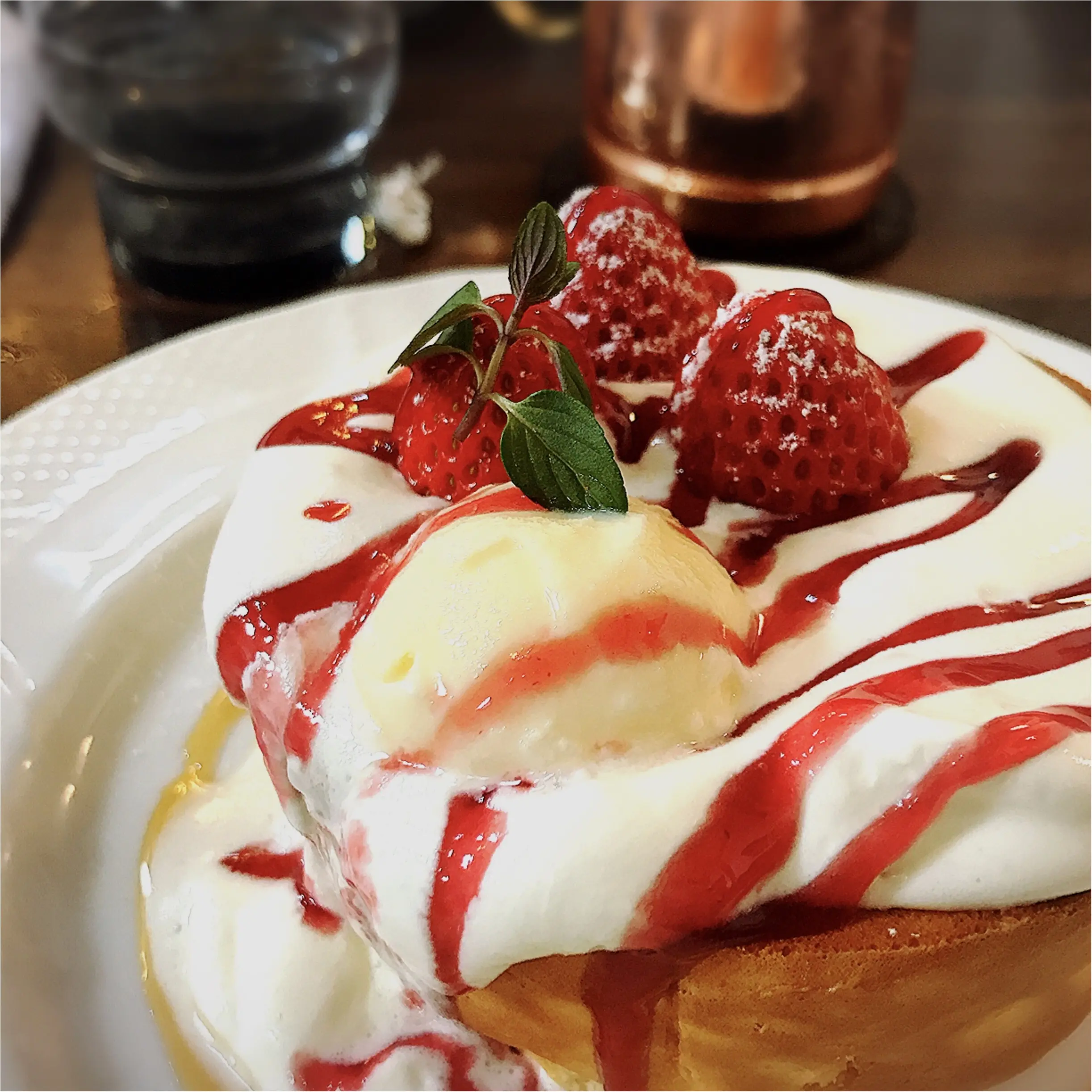 『星乃珈琲店』の春限定メニューは【いちご】のパンケーキ❤︎_2