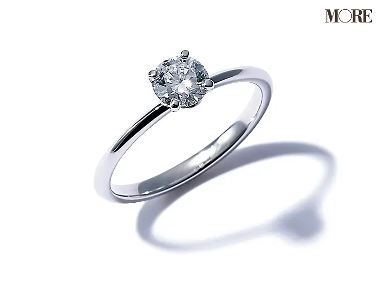 ティファニーのエンゲージメントリング ダイヤモンドのついた婚約指輪
