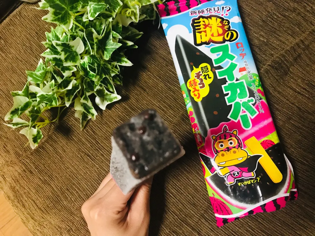 衝撃!あのスイカバーが真っ黒に!今SNSで話題の《謎のスイカバー》を食べてみた♡_3