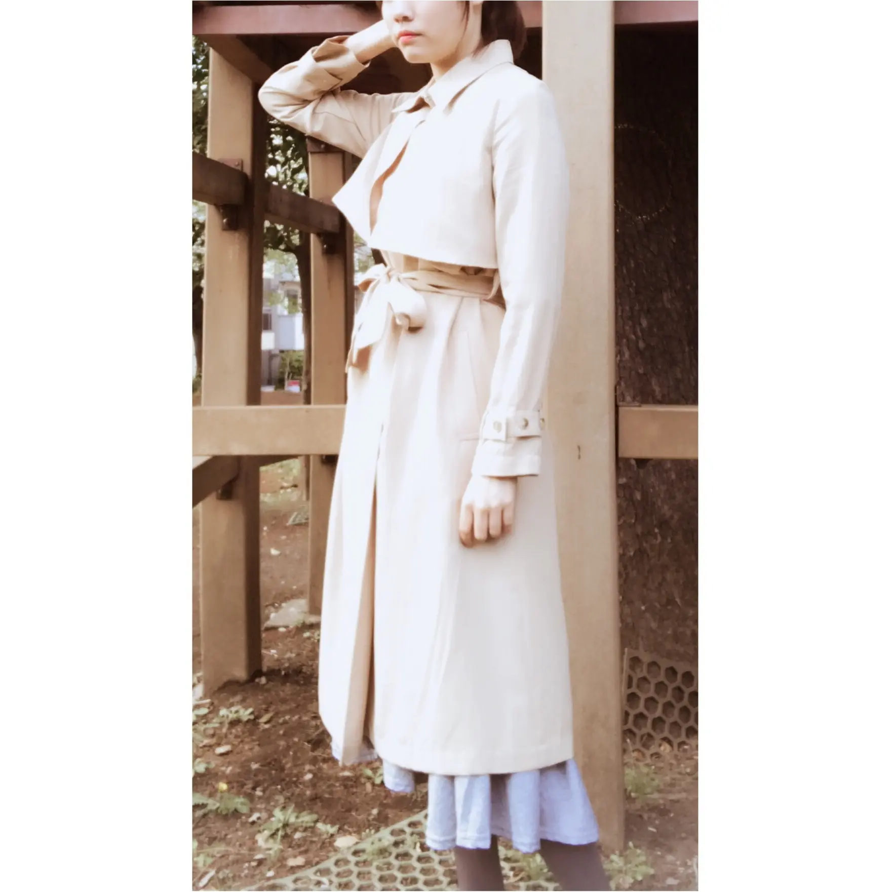 …ஐ 【トレンチコート買いました‧⁺】高身長さんには、長丈細みを一枚でクラシック可愛く♡良いものを安く買う意外と知らない秘訣も教えちゃう!! ஐ¨_3