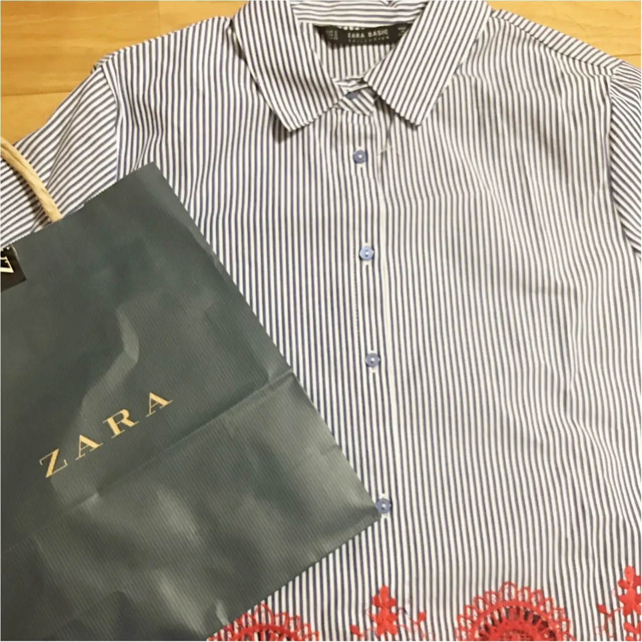 刺繍 × ストライプにひとめぼれ♡【ZARA】で出会った"自由になれるシャツ"_1