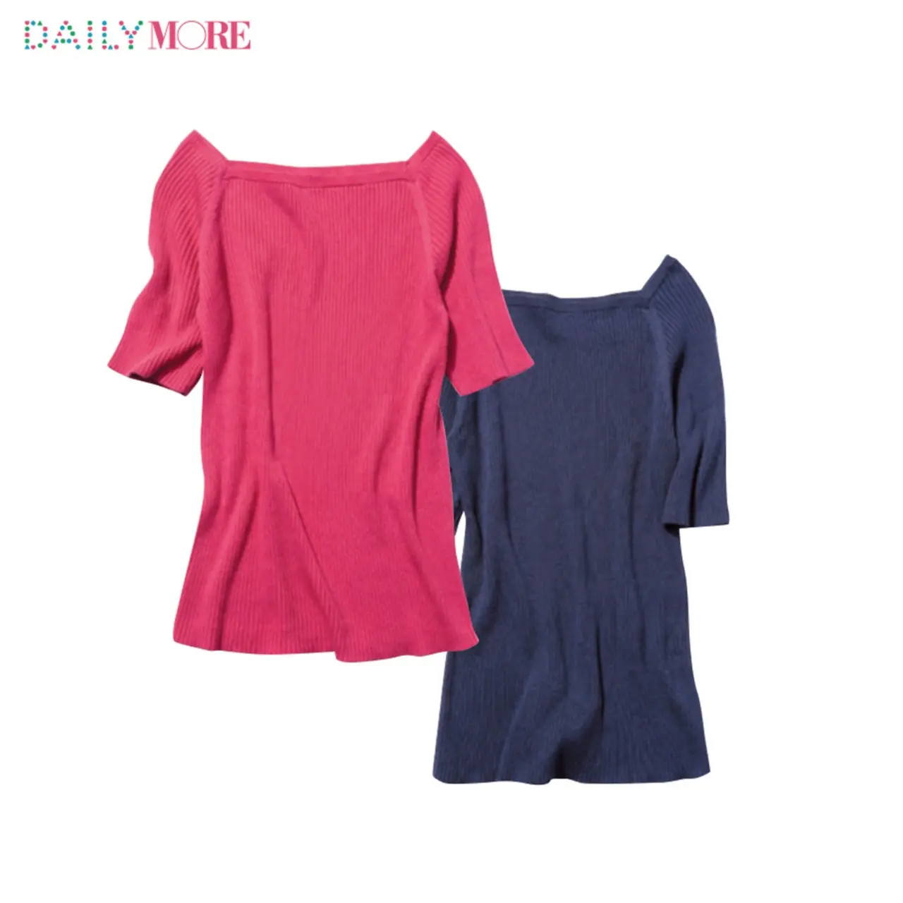 【公式通販GET MORE!ですぐ買える】4900円とコスパ最高すぎ! “カジュアルだけど女らしい”美鎖骨トップスが飛び売れ中!_3