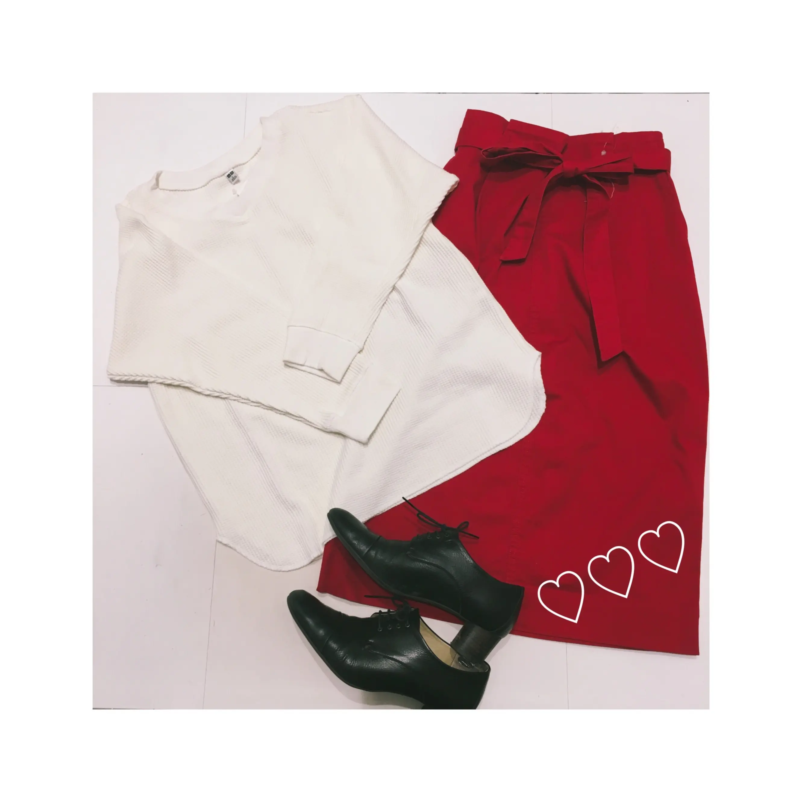 《2/8までの期間限定価格¥1,290+税★》思わずイロチ買い!【UNIQLO】のワッフルVネックTが優秀です❤️_2
