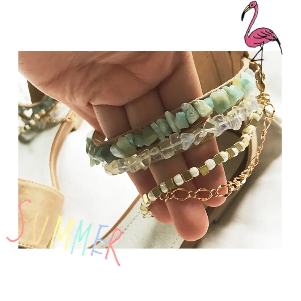 …ஐ 【summer shoes】5,000円以内プチプラサンダル♡ 私は流行りの\天然石/でサマーファッションを早く楽しみたい⠒̫⃝♡ ஐ¨_3