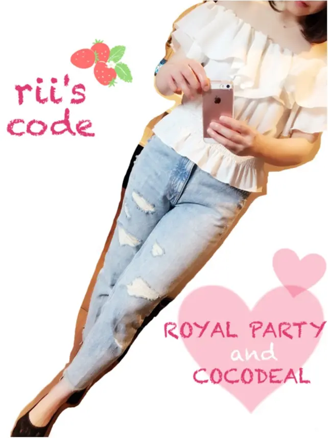 COCODEALのボーイズデニム+オフショルで旬顔コーデ♡_1