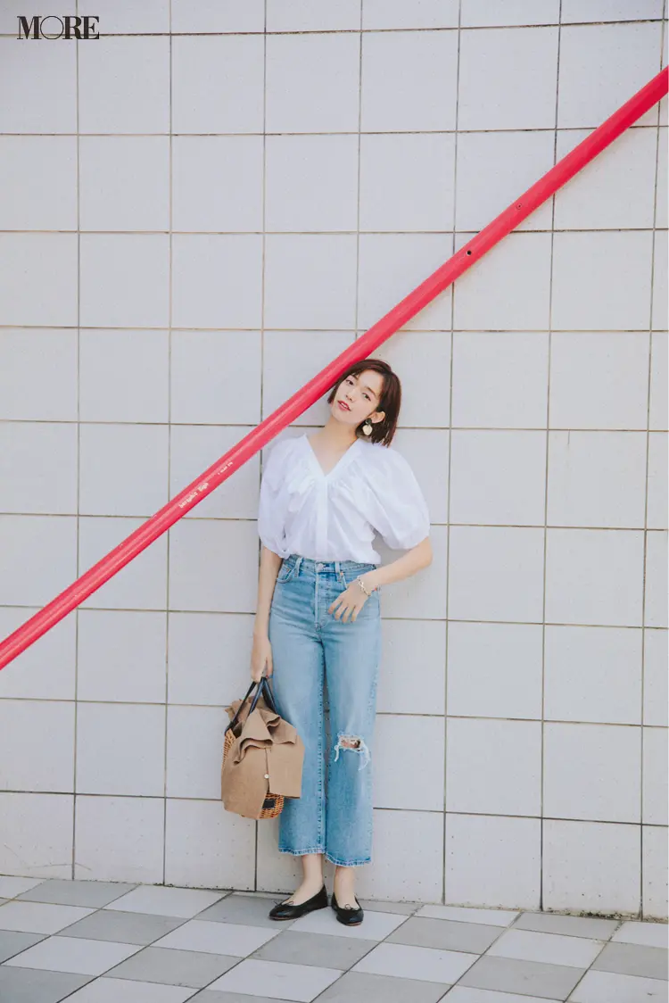 デニムの着こなしがワンパターンになっちゃう人必見! 真似しやすいこんなデニムコーデはいかが?_5
