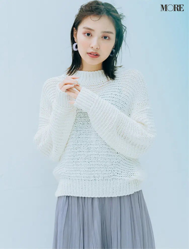 【内田理央が先取り】絶対はやる!“フィッシュネットニット”はこうやって着るのが正解_1