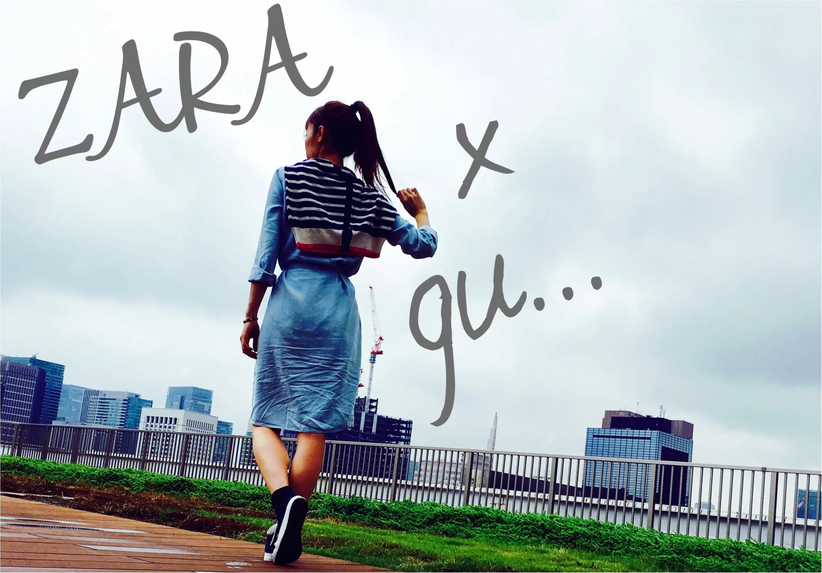 ▶︎▶今週の〈セルフネイル〉でレインネイルと〈ZARAのシャツワンピ〉〈guスニーカー〉で雨の日コーデ【はるな】_8