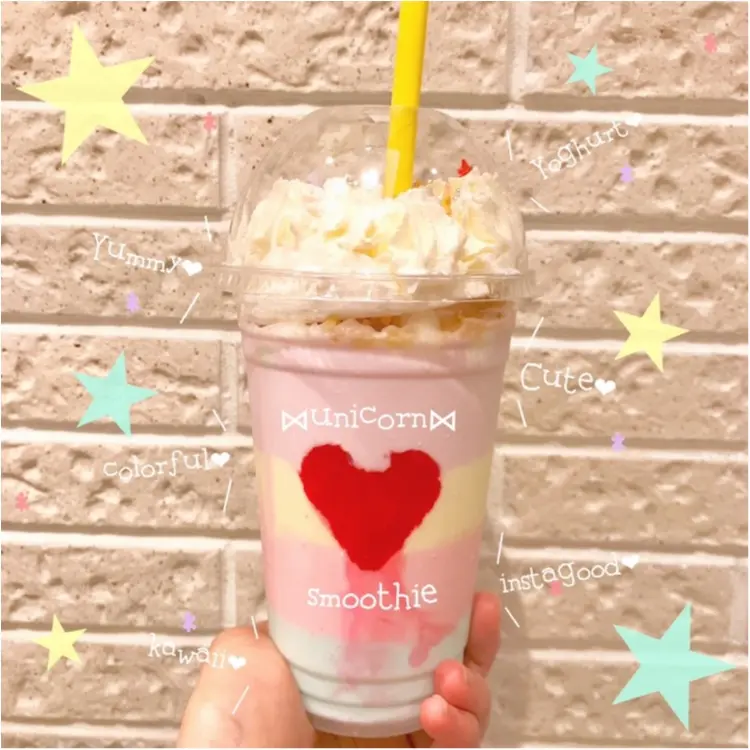 【FOOD】この可愛さは反則♥ 1日数量限定!○○で飲める ⋈ユニコーンスムージー⋈_1
