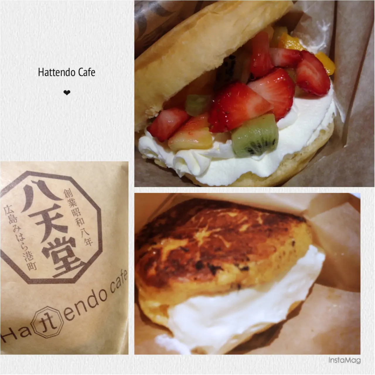 くりーむパンを鉄板で焼いちゃう⁉️Hattendo caféで実演販売されている"フレンチバーガー"とはΣd(・ω・*)_9