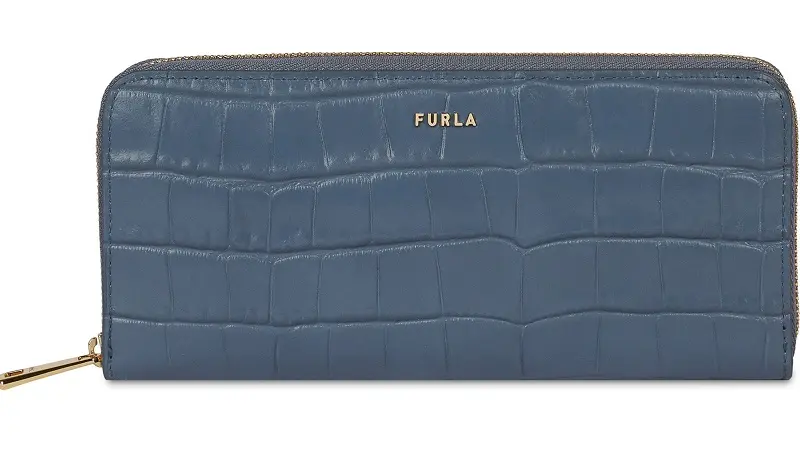 フルラ、ブルーの長財布