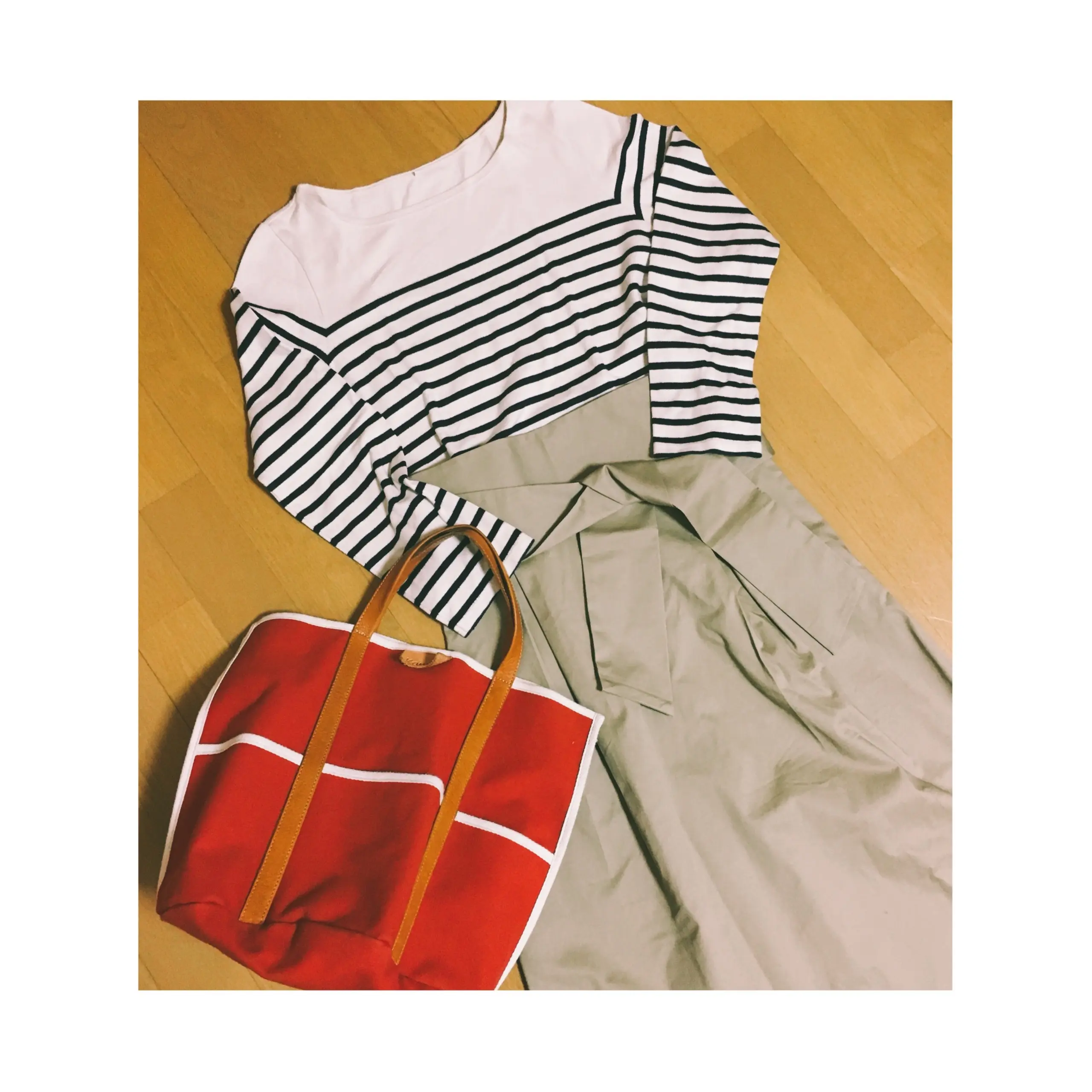 《今買って春まで使える★》【GU】の春のマストバイitem❤️チノベルト付きハイウエストスカート¥1,990+税が優秀です✌︎❤︎_5