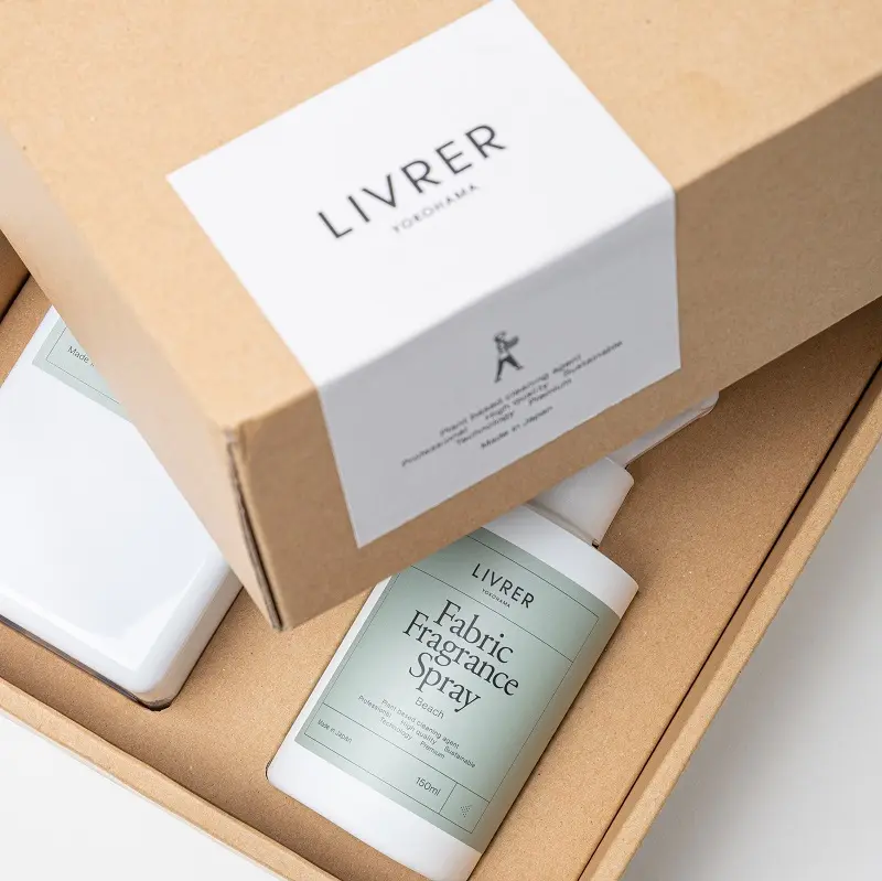 母の日ギフト、RIVRERの洗剤が入ったボックス