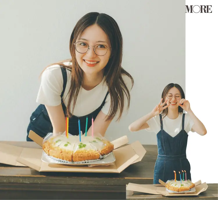 MORE10月号、逢沢りなのオフショット