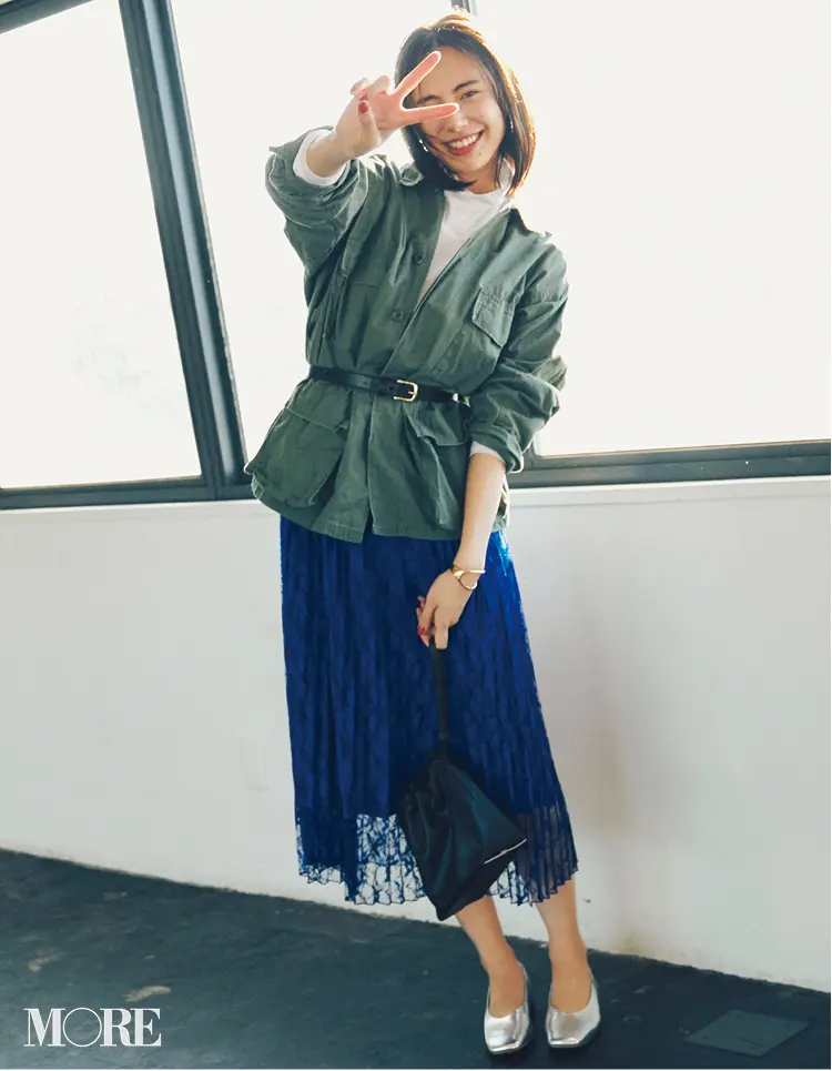 プリーツスカートコーデ特集《2019年春夏》- 20代におすすめのプリーツ・ロングスカートまとめ_22