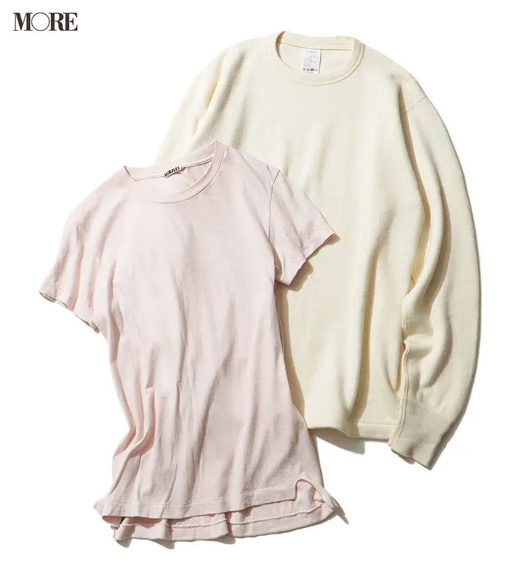 飯豊まりえの私物のオーラリーとコモリのTシャツ