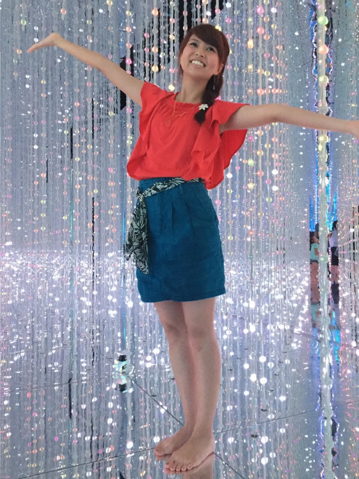 【夏のお出掛けスポット/DMM.プラネッツ Art by teamLab】水に浸かったり仰向けになったりして鑑賞する『デジタルアート』が幻想的✨8/31まで!お台場に急げ♩≪samenyan≫_11