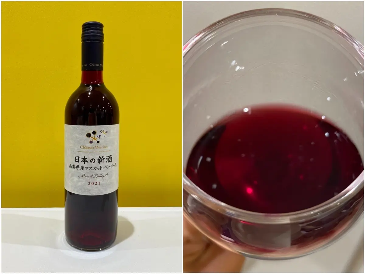 シャトー・メルシャン「日本の新酒 山梨県産 マスカット・ベーリーA 2021」（赤・白・ロゼ3本セットで￥6000）