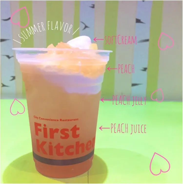 【FOOD】PEACH♡&PEACH!! “250円”で味わえる桃感満載ゼリーフロート♡_1