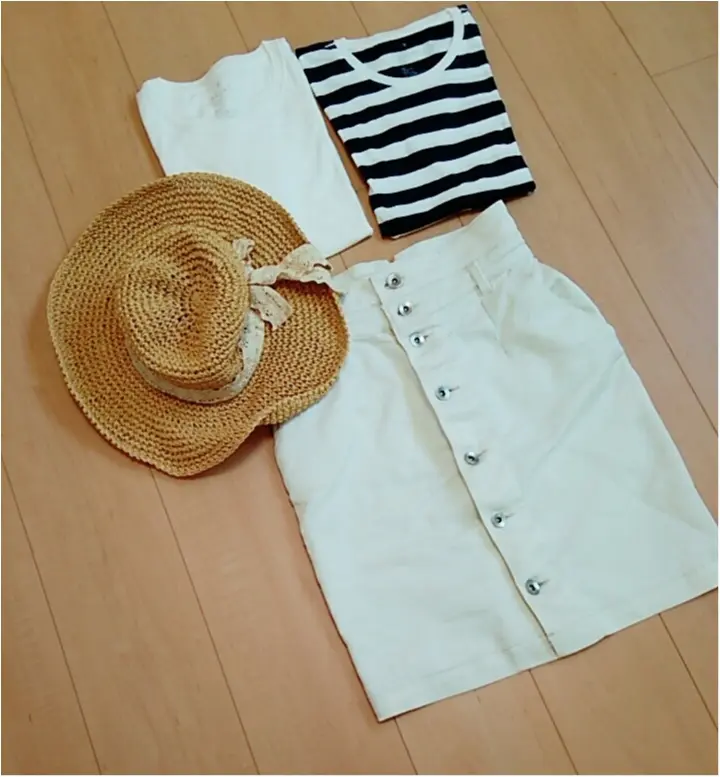 着回し力抜群!無印良品の【クルーネックTシャツ】でシンプルカジュアルな6days♪(443 まゆ_5