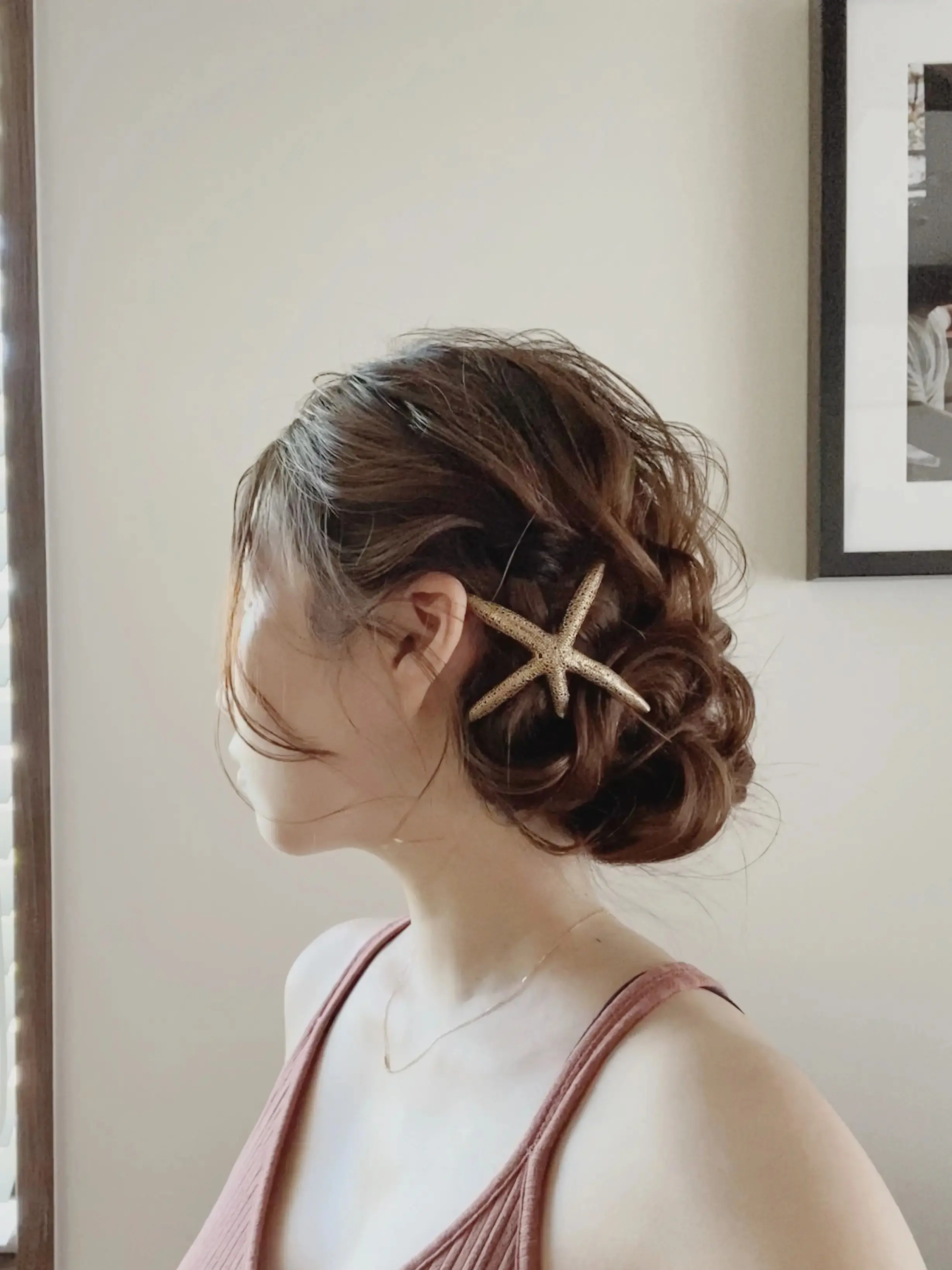 『プリュイ』のバレッタでヘアアレンジ