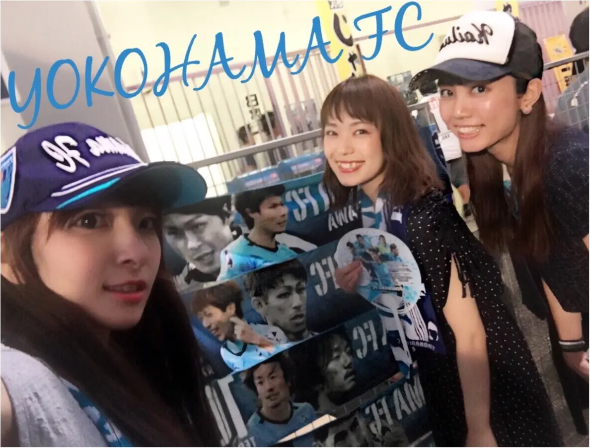 ▶▶サッカー観戦がアツイ♪<地元!!横浜FC戦>と真っ黒コーデ【はるな】_1