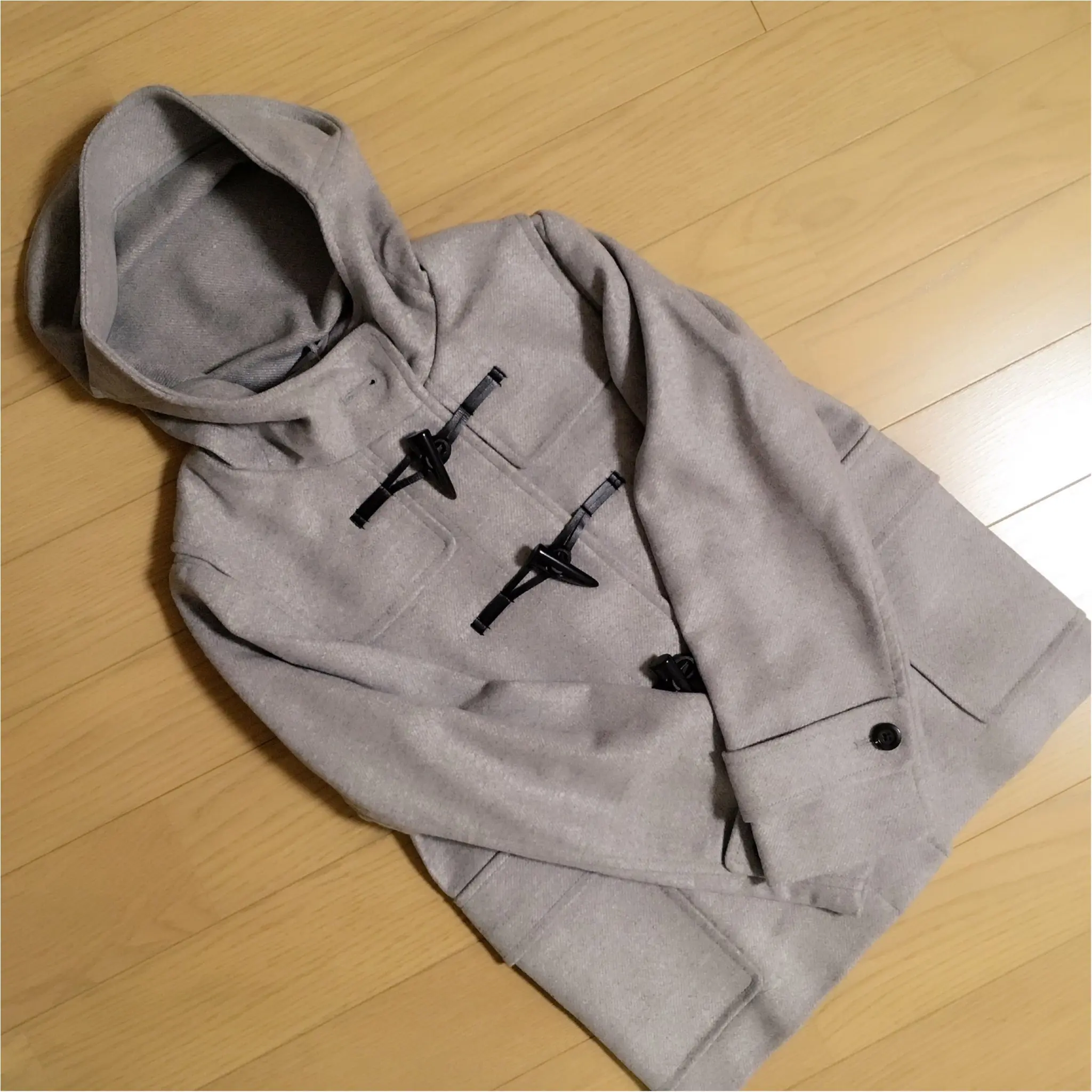 【GU×UNIQLO】GUの『ウールブレンドショートダッフルコート』で安カワカジュアルコーデ!_2