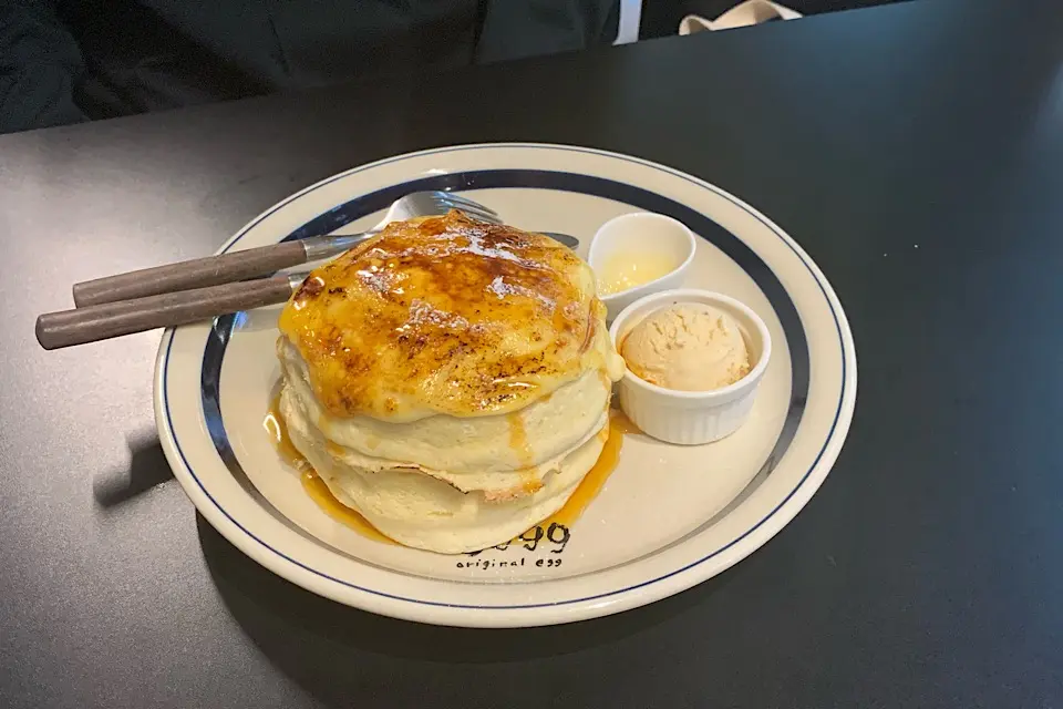 とろっふわっの極限♡甘党なら絶対食べるべき「eggg」のパンケーキが新食感すぎた_9
