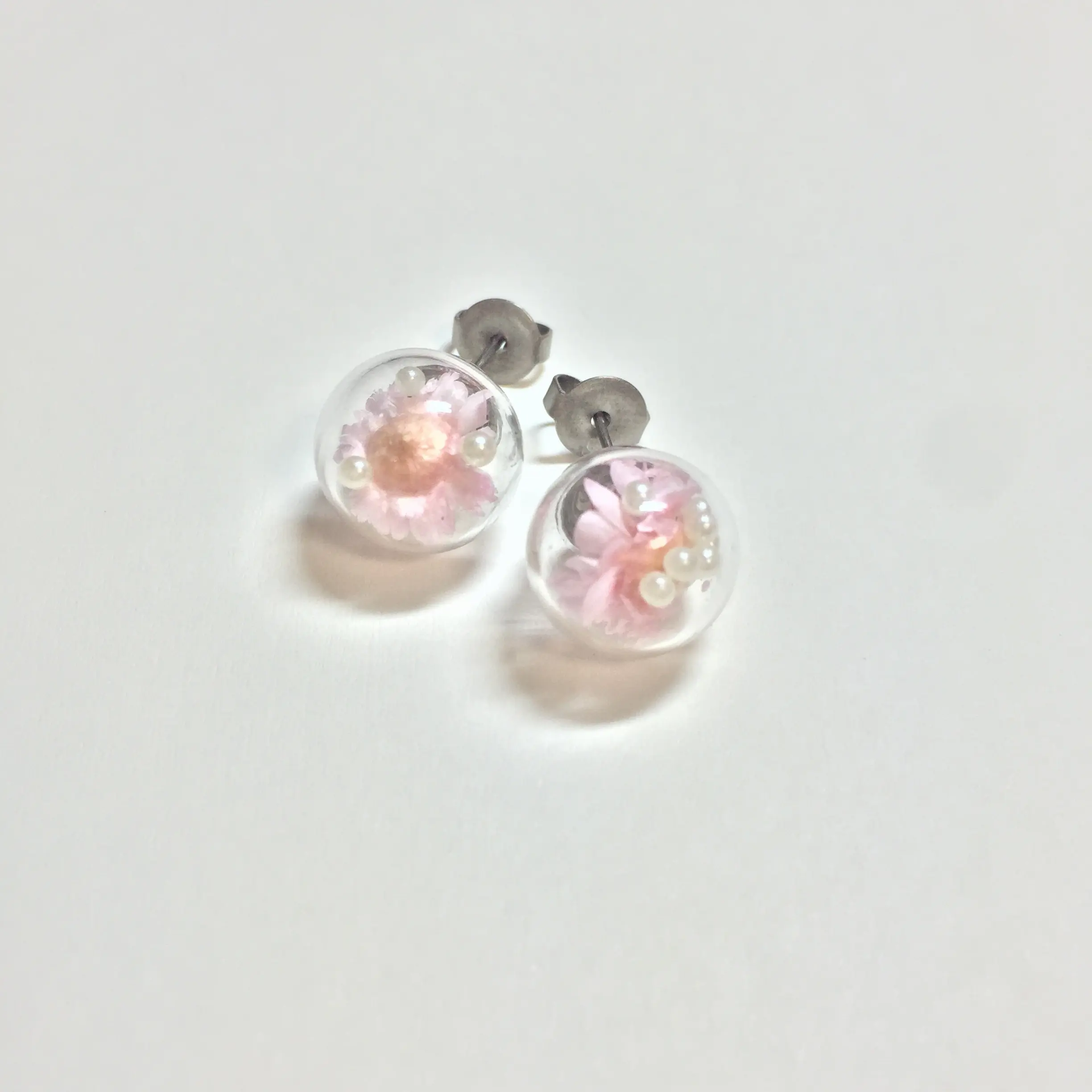 簡単ハンドメイド☺︎"可愛い"を閉じこめるだけ❤︎浴衣にもぴったりなガラスボールピアス_3
