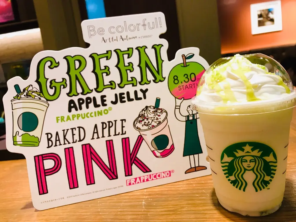 【スタバ新作】あなたはどっち?グリーンorピンク❤︎りんごのカラフルフラペチーノが可愛すぎると話題♡_3