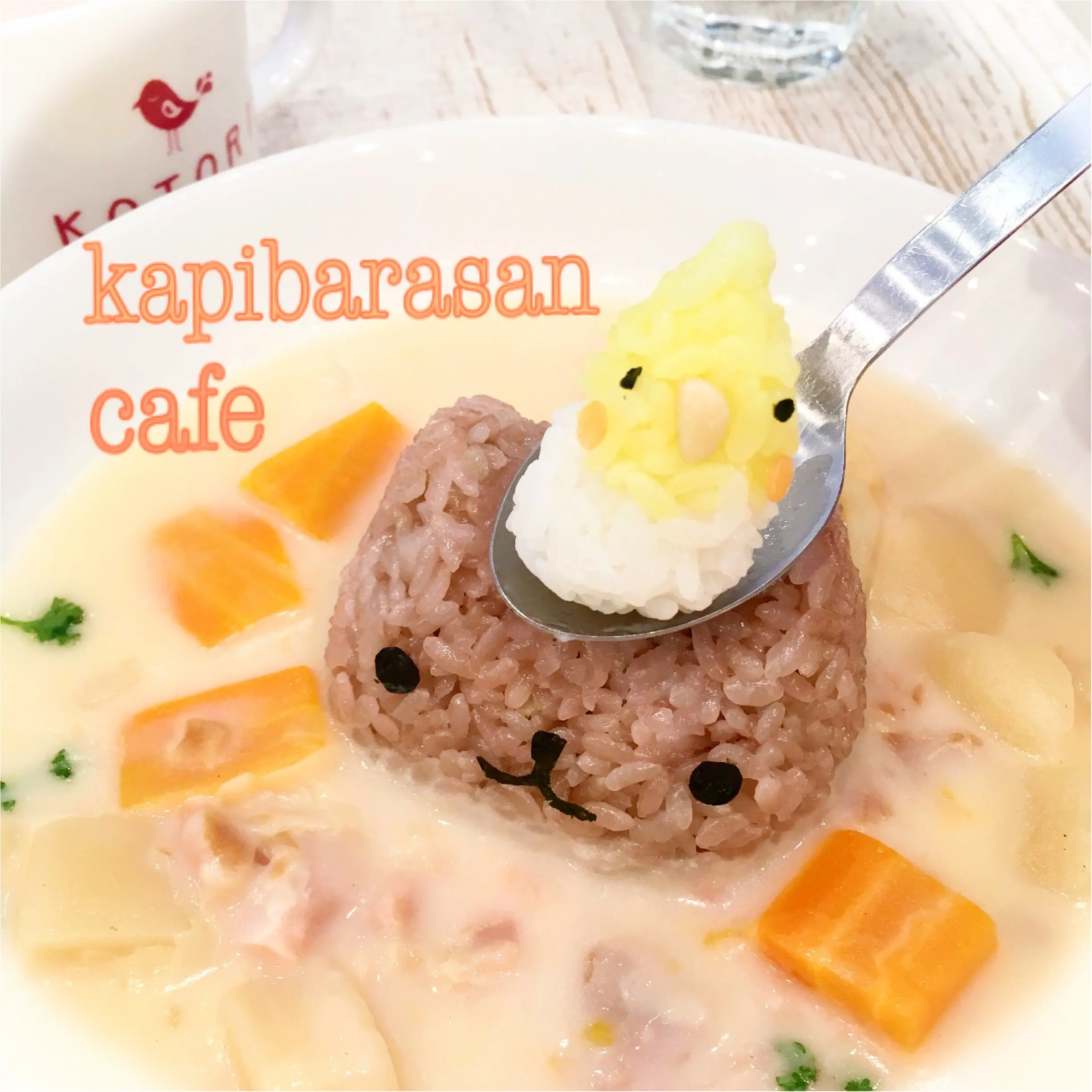 来年の干支に因んだコラボ♡『カピバラさん×ことりカフェ』に行ってきました(﹡´◡`﹡ )_1