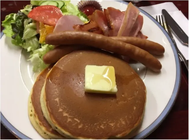 昔ながらの喫茶店でホットケーキランチ♡_6