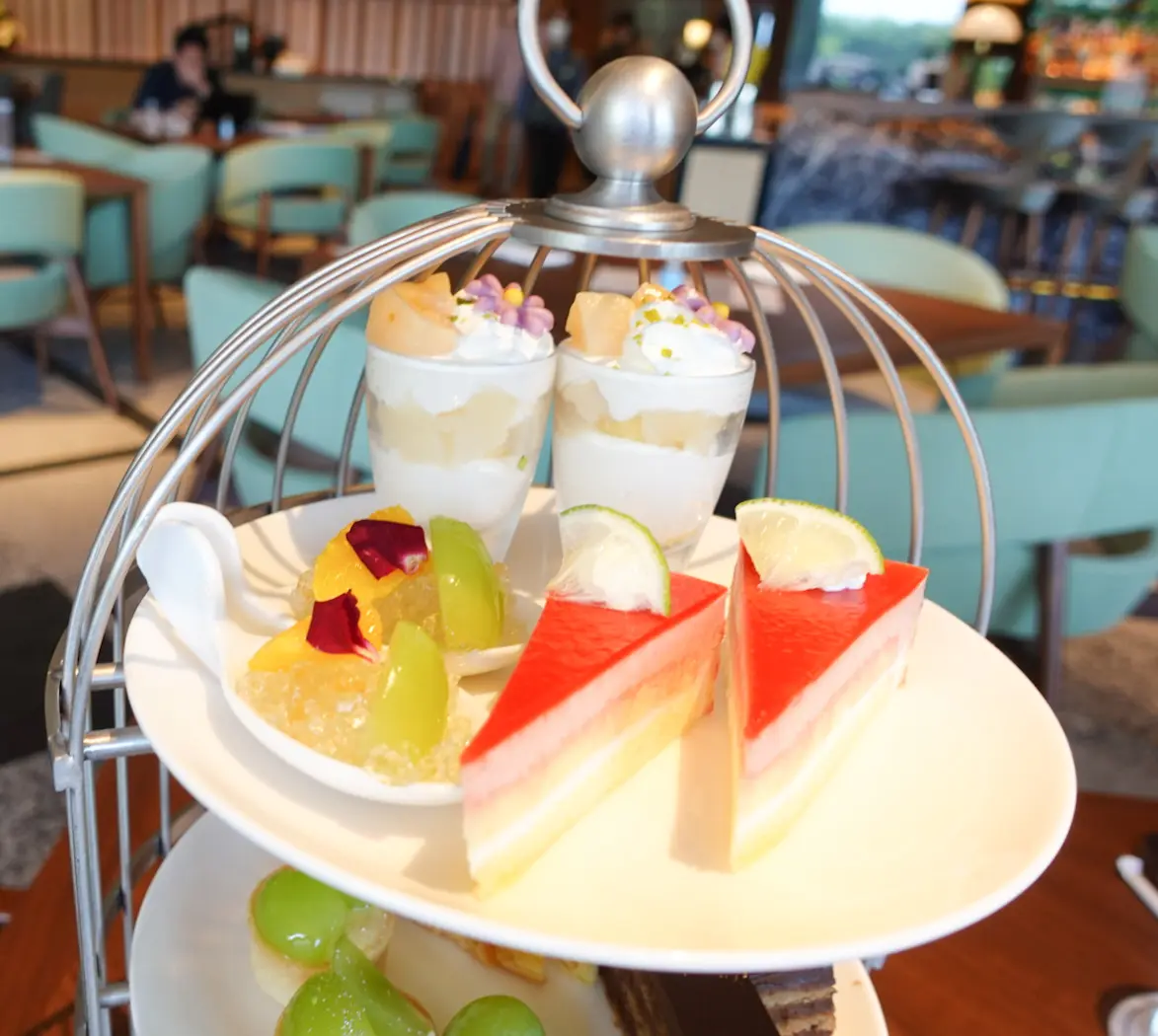 軽井沢プリンスホテル夏の桃とシャインマスカットのアフタヌーンティーがかわいくて美味しい★【長野】_2