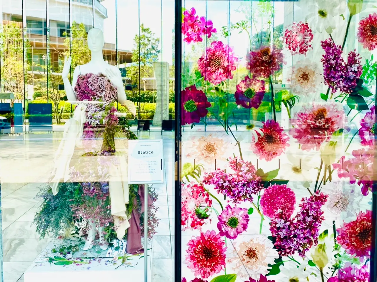 【ロスフラワーアート展】花のドレスが圧巻!春の花束フラワーショップもOPEN♡_5