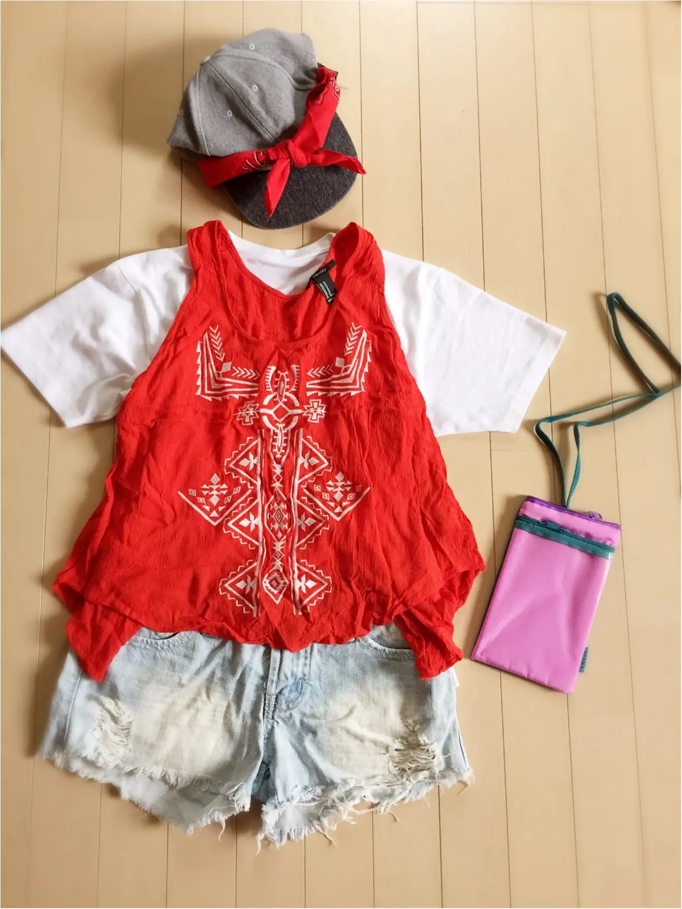 …ஐ 【夏フェス】必須!MOREのBEAMSアウトドアマルチポーチが可愛すぎて便利すぎる ஐ¨_1