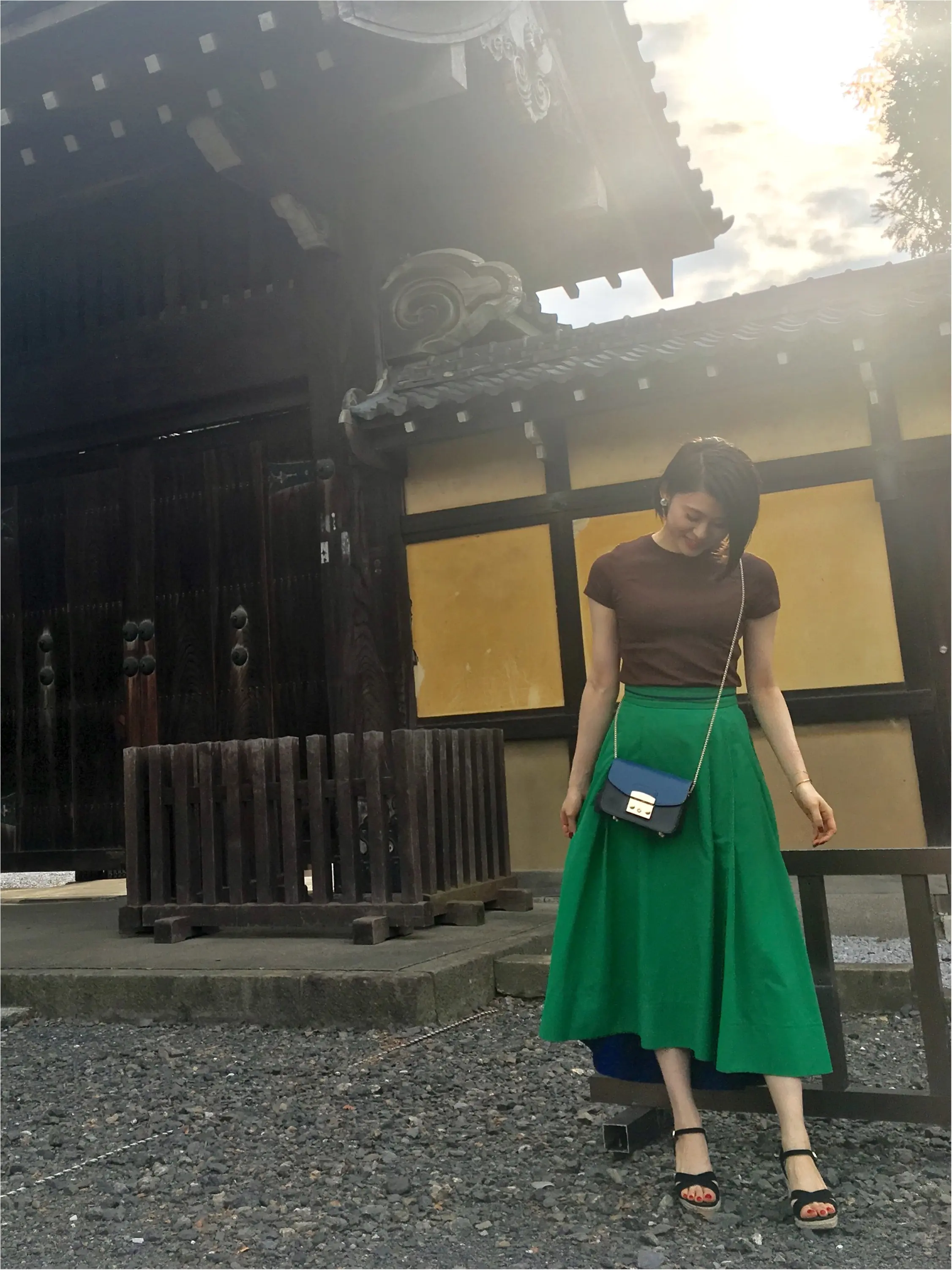 Coordinate...女性らしいふんわりスカートはTシャツで程よくカジュアルに☆_1
