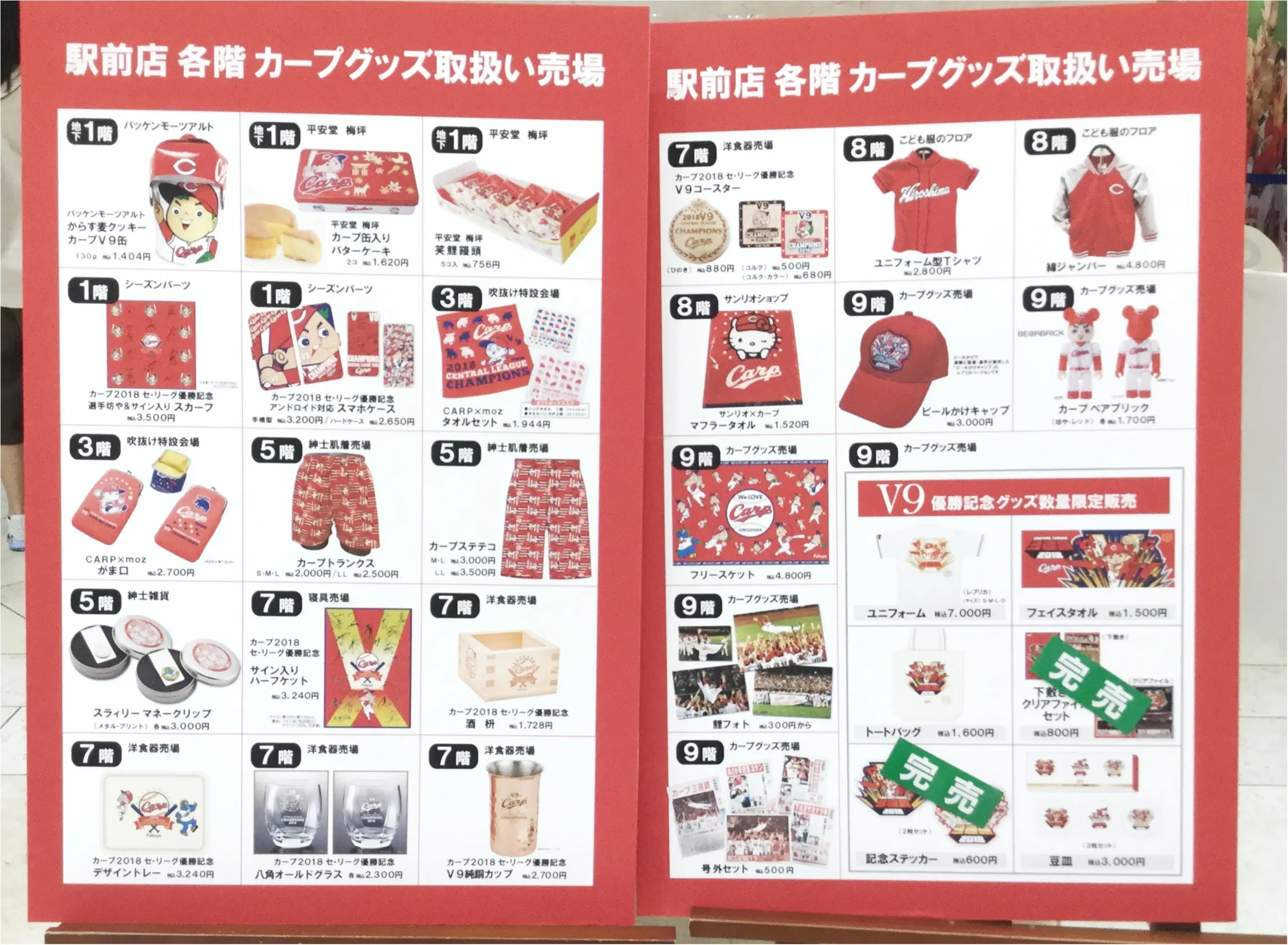 【カープ女子必見】球団史上初のリーグ3連覇!10/24まで福屋広島駅前店にて『セ・リーグ優勝トロフィー』と今年は〇〇も展示中♡_9